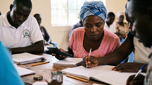 オフィスでパソコン作業 デジタルスキル学習 中年男性